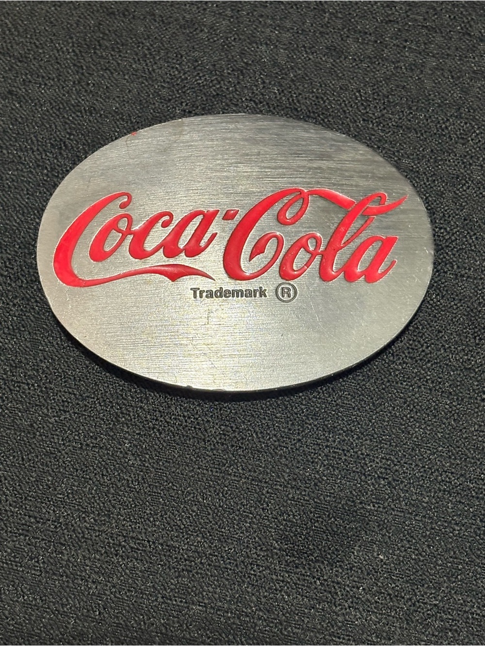 vintage 1992 Coca-Cola oval belt buckle Siskiyou Buckle Co.